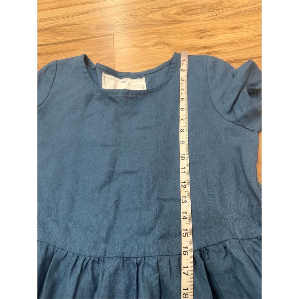 NotPerfectLinen new Smock with added sleeves boho lagenlook dress size M - Picture 5 of 7